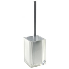 Toilet Brush Holder, Unique, Silver, Thermoplastic Resins